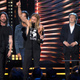 Foo Fighters and Paul McCartney at the Rock and Roll Hall Of Fame induction ceremony in 2021